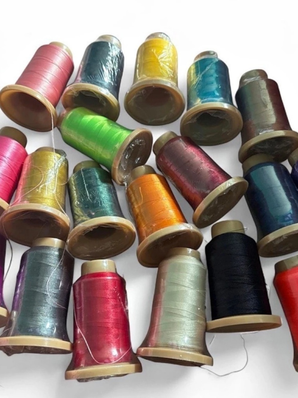 Richword Selected Polyester Embroidery Thread Household 19 -Cones Multicolor